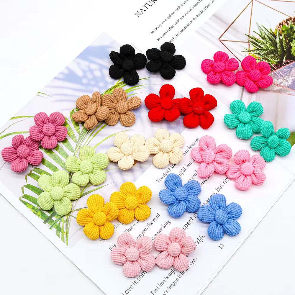 10PCS Spring Dog Bows for Puppy Cat Flower Bowknot Rubber Bands for Dogs Fashion Dog Hair Accessories Dog Grooming Accesories