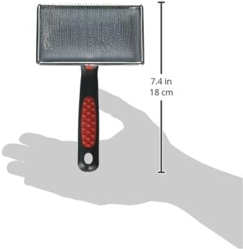 Professional Soft Flat Slicker Brush with Coated Pin Tips, Large/X-Large for Grooming Experts