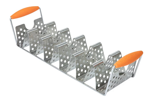 Stainless Steel Taco Rack Holder with Handles